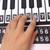 61  Keys Portable MIDI Silicone Flexible Roll Up Piano, Keyboard: 90 x 7 x 0.6cm