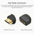 Gold Plated Mini HDMI Male to HDMI 19 Pin Female Adapter(Black)