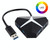 5Gbps Super Speed 4 Ports USB 3.0 HUB Adapter, Cable Length: about 20cm(Black)