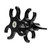 PULUZ Triple Ball Clamp Open Hole Diving Camera Bracket CNC Aluminum Spring Flashlight Clamp for Diving Underwater Photography System(Black)