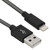 Net Style Metal Head 8 Pin to USB Data / Charger Cable, Cable Length: 1m(Black)