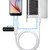OTG-Y-02 USB 2.0 Male to Micro USB Male + USB Female OTG Charging Data Cable for Android Phones / Tablets with OTG Function, Length: 1.1m (White)