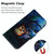 Oil Painting Owl Pattern Coloured Drawing Horizontal Flip Leather Case for Galaxy A40, with Holder & Card Slots & Wallet