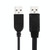 50cm 2 in 1 USB 2.0 to Micro USB + USB Data / Charging Cable, For Galaxy, Huawei, Xiaomi, LG, HTC and other Smart Phones