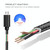 1m 3A Woven Style Metal Head Micro USB to USB Data / Charger Cable(Black)