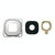 For Galaxy C7 10pcs Back Camera Bezel & Lens Cover with Sticker (Silver)