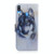 White Wolf Pattern Coloured Drawing Horizontal Flip Leather Case for Galaxy A40, with Holder & Card Slots & Wallet