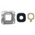For Galaxy C7 10pcs Back Camera Bezel & Lens Cover with Sticker (Grey)