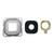 For Galaxy C7 10pcs Back Camera Bezel & Lens Cover with Sticker (Grey)