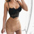 Women Floral Lace Bralette Sexy Crop Tops Adjustable Thin Strap, Size: M(Black) Women Floral Lace Bralette Sexy Crop Tops Adjustable Thin Strap, Size: M(Black)