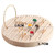 Solid Wooden Round Ring Jewelry Display Board Jewelry Bracelet Storage Tray, Style: Velvet ( Beige ) Solid Wooden Round Ring Jewelry Display Board Jewelry Bracelet Storage Tray, Style: Velvet ( Beige )