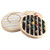 Solid Wooden Round Ring Jewelry Display Board Jewelry Bracelet Storage Tray, Style: Velvet ( Beige ) Solid Wooden Round Ring Jewelry Display Board Jewelry Bracelet Storage Tray, Style: Velvet ( Beige )