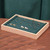 Solid Wooden Velvet Jewelry Display Tray Ring Earring Bracelet Storage And Organization Box, Specification: Medium Dark Green Solid Wooden Velvet Jewelry Display Tray Ring Earring Bracelet Storage And Organization Box, Specification: Medium Dark Green