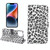 For iPhone 15 Leopard Pattern Horizontal Flip Leather Phone Case(White)