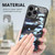 For iPhone 15 Pro Max Retro Camouflage Leather Back Phone Case(Blue)