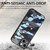 For iPhone 15 Pro Retro Camouflage Leather Back Phone Case(Blue)