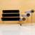 Three Layer Wooden Bottom Metal Stand Jewelry Display Stand Bracelet Watch Bangle Show Rack, Color: White Leather Three Layer Wooden Bottom Metal Stand Jewelry Display Stand Bracelet Watch Bangle Show Rack, Color: White Leather