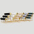 Three Layer Wooden Bottom Metal Stand Jewelry Display Stand Bracelet Watch Bangle Show Rack, Color: Rice Yellow Three Layer Wooden Bottom Metal Stand Jewelry Display Stand Bracelet Watch Bangle Show Rack, Color: Rice Yellow
