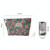 Vintage Corduroy Cosmetic Bag Flower Travel Portable Washing Bag(Cherry)