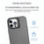 For iPhone 15 Pro Max Skin Feel Lens Holder Translucent Phone Case(Royal Blue)