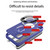 For iPhone X / XS Skin Feel Magnifier MagSafe Lens Holder Phone Case(Royal Blue)