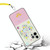 For iPhone 15 Bronzing Butterfly Flower TPU Phone Case with Lanyard(Colorful Butterfly)