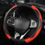 38cm Carbon Fiber Elastic Leather Without Inner Ring Car Steering Wheel Cover, Color: Claret 38cm Carbon Fiber Elastic Leather Without Inner Ring Car Steering Wheel Cover, Color: Claret