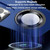 For iPhone 15 Pro Max Skin Feel Magnifier MagSafe Lens Holder Phone Case(Royal Blue)