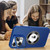 For iPhone 15 Pro Max Skin Feel Magnifier MagSafe Lens Holder Phone Case(Royal Blue)
