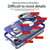 For iPhone 15 Pro Max Skin Feel Magnifier MagSafe Lens Holder Phone Case(Royal Blue)