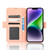 For iPhone 15 Pro Max Skin Feel Calf Texture Card Slots Leather Phone Case(Pink)