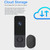 T8  720P Wireless Wifi Remote Video Doorbell Intercom Infrared Night Vision AI Recognition Doorbell, Spec: 2600 mAh
