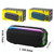 New RiXing NR8809 20W Outdoor Portable TWS Smart Wireless Bluetooth Speaker, Style:Dual Mic(Black)