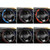 38cm Carbon Fiber Elastic Leather Without Inner Ring Car Steering Wheel Cover, Color: Liquor