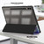 For Samsung Galaxy Tab S9+ Acrylic 3-folding Painted Smart Leather Tablet Case(Milky Way)
