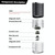 Coffee Electric Grinder Magnetic Snap-on Stainless Steel Blades Kitchen Gadgets(White)