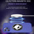 For iPhone 12 Pro Eagle Eye Lens CD Texture MagSafe Magnifier Phone Case(Dark Purple)