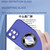 For iPhone 12 Pro Eagle Eye Lens CD Texture MagSafe Magnifier Phone Case(Dark Purple)