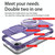For iPhone 8 Plus / 7 Plus MagSafe Metal Holder Frosted Translucent Phone Case(Royal Blue)