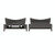 For Samsung Galaxy Watch5 / 5 Pro 20mm 1 Pair Button Style Curved Metal Watch Band Connector(Black)