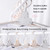 Plastic Travel Folding Hanger Portable Clothes Wide Shoulder Traceless Drying Rack(Apricot)