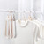 Plastic Travel Folding Hanger Portable Clothes Wide Shoulder Traceless Drying Rack(Apricot)