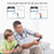WAVLINK WN551K2 2pcs AC3000 WiFi Wireless Repeater Built-in Antenna Tri-Band Mesh Wireless Router, Plug:UK Plug