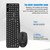 K-Snake WK800 Wireless 2.4G Keyboard Mouse Set Tabletop Computer Notebook Business Office House Use, Color: Black