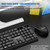 K-Snake WK800 Wireless 2.4G Keyboard Mouse Set Tabletop Computer Notebook Business Office House Use, Color: Black
