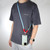 Dopamine Color Double Buckle Twist Rope Long Lanyard(Purple Green)