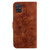 For Samsung Galaxy A71 Lily Embossed Leather Phone Case(Brown)