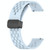 For Garmin Venu SQ 20mm Folding Magnetic Clasp Silicone Watch Band(Light Blue)