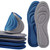 1pairs 5D Nano Antibacterial Deodorant Breathable Anti-Slip Shock-Absorbing Massage Insole, Size: 45-46(Gray)