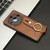 For Honor X50 Wristband Leather Back Phone Case(Brown)